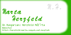 marta herzfeld business card